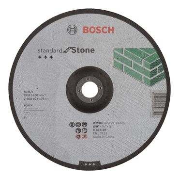 Bosch Trennscheibe gekröpft Standard for Stone C 30 S BF, 230 mm, 22,23 mm, 3,0 mm