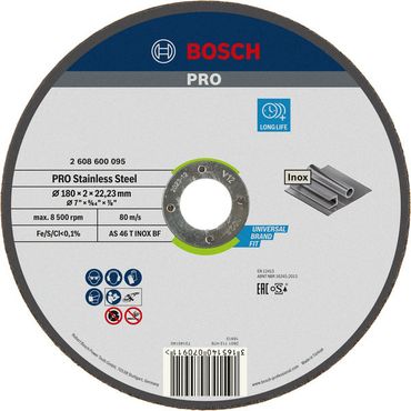 Bosch Trennscheibe gerade Expert for Inox AS 46 T INOX BF, 180 mm, 2,0 mm