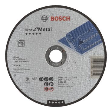 Bosch Trennscheibe gerade Best for Metal A 30 V BF, 180 mm, 2,5 mm