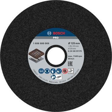 Bosch PRO Metal Schleifscheibe, 125 x 26 x 20 mm, G24