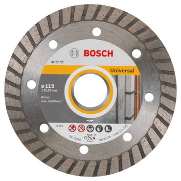Bosch Diamanttrennscheibe Standard for Universal Turbo 115 x 22,23 x 2 x 10 mm