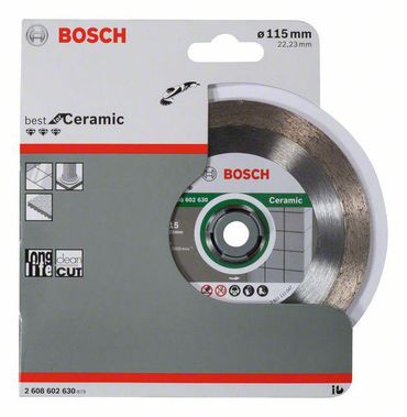 Bosch Diamanttrennscheibe Best for Ceramic 115 x 22,23 x 1,8 x 10 mm