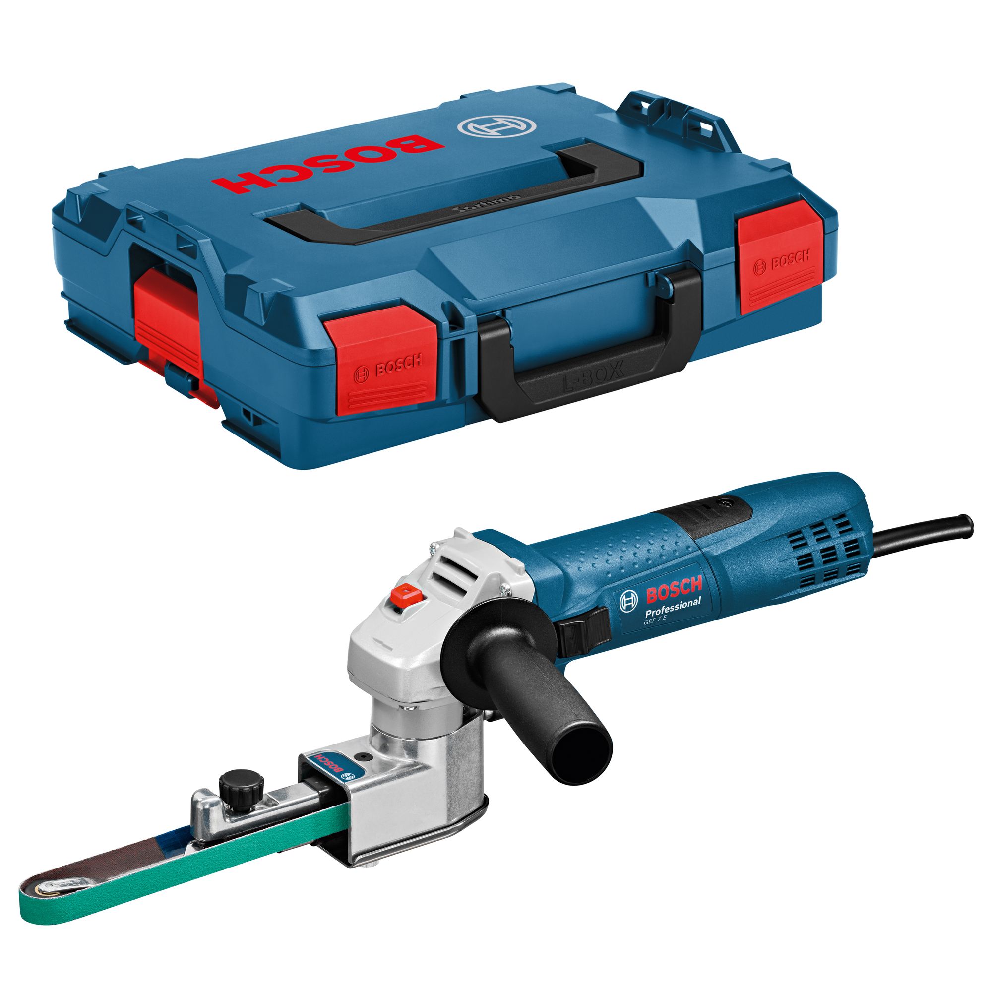 Bosch Elektrofeile GEF 7 E Professional im Set in L-BOXX Gr. 1