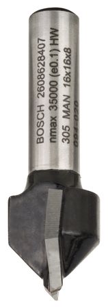 Bosch V-Nutfräser, 8 mm, D1 16 mm, L 16 mm, G 45 mm, 90°