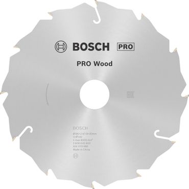 Bosch PRO Wood Kreissägeblatt, 190 x 2,4 x 30 mm, T12