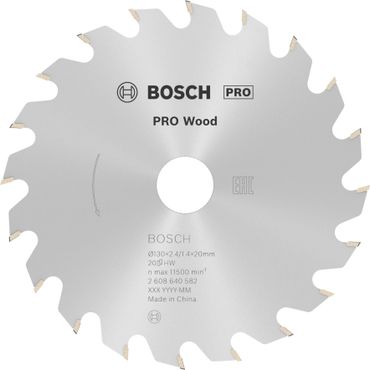 Bosch PRO Wood Kreissägeblatt, 130 x 2,4 x 20 mm, T20