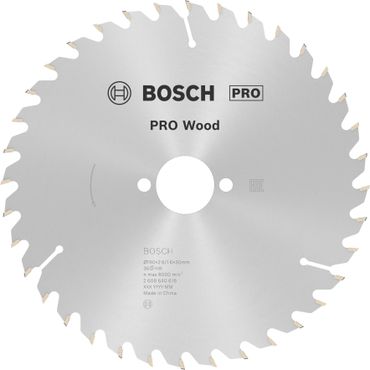 Bosch PRO Wood Kreissägeblatt, 190 x 2,6 x 30 mm, T36