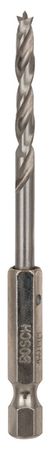 Bosch Holzspiralbohrer, 1/4"-Sechskantschaft 4 x 43 x 88 mm