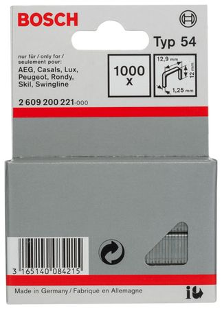 Bosch Flachdrahtklammer Typ 54 12,9 x 1,25 x 12 mm