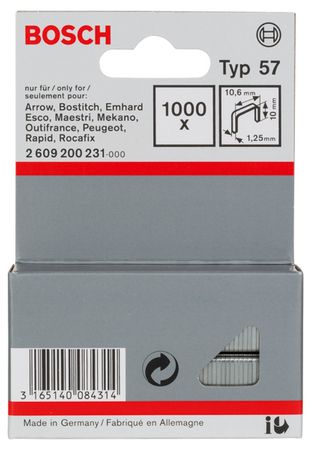 Bosch Flachdrahtklammer Typ 57 10,6 x 1,25 x 10 mm