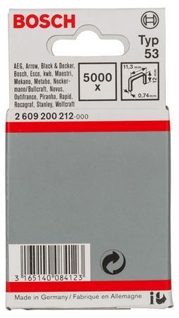 Bosch Feindrahtklammer Typ 53 11,4 x 0,74 x 12 mm