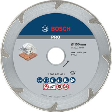 Bosch PRO Marble Diamanttrennscheibe, 150 x 22,23 mm