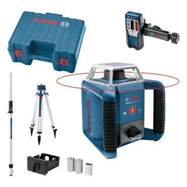 Bosch Rotationslaser GRL 400 H mit Batterie GR 240  + LR 1 + Stativ im Koffer