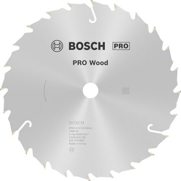 Bosch PRO Wood Kreissägeblatt, 184 x 2,2 x 16 mm, T24