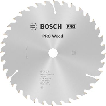 Bosch PRO Wood Kreissägeblatt, 184 x 2,6 x 16 mm, T36