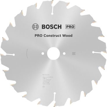 Bosch PRO Construct Wood Kreissägeblatt, 250 x 3,2 x 30 mm, T20