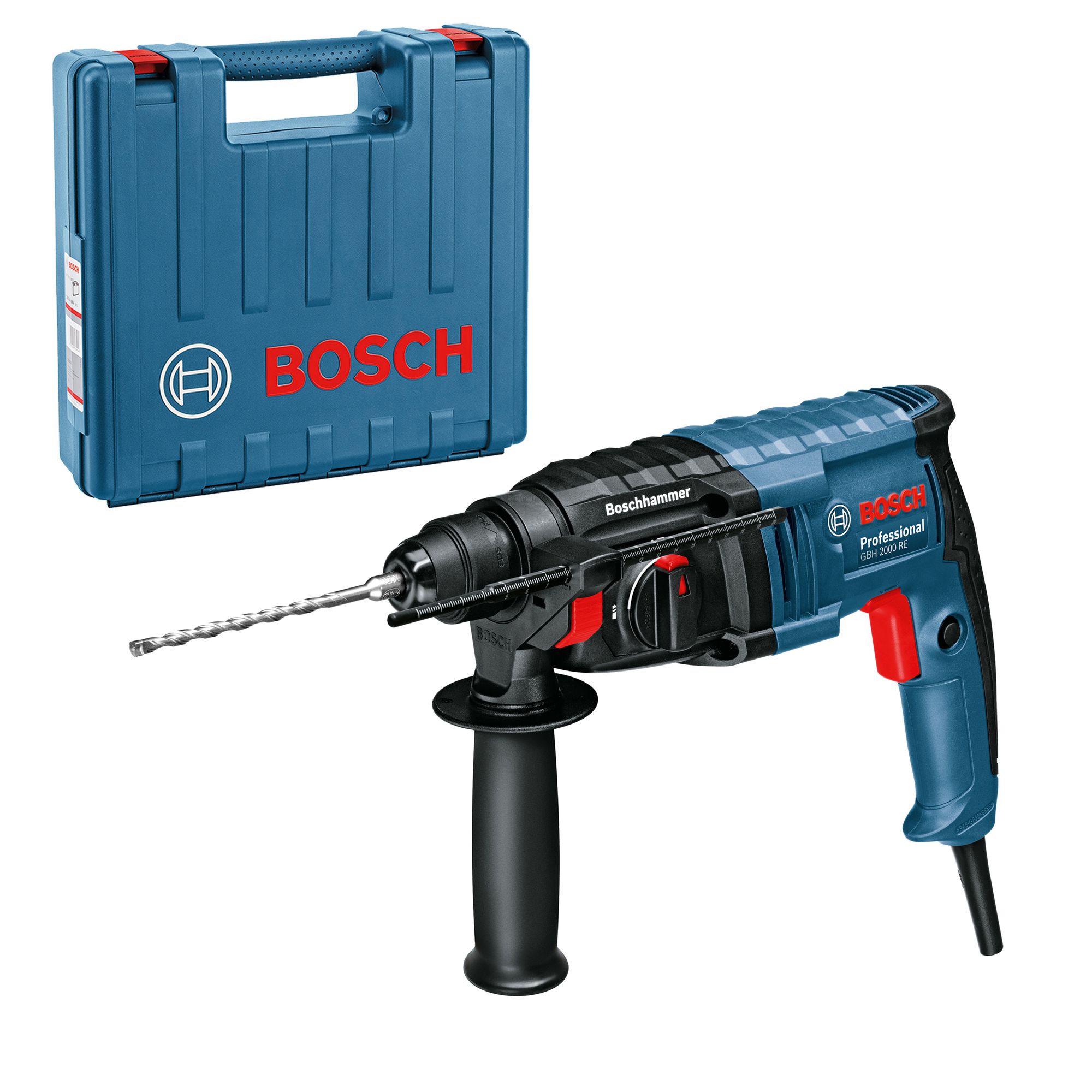 Bosch Bohrhammer Meisselhammer GBH 2-20 D mit SDS-plus im Handwerkerkoffer