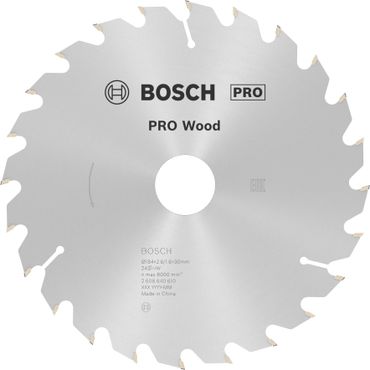 https://media.bosch-pt.com/ac/highres/2608640610_bo_pro_u_f_1_3586001.jpg Bosch PRO Wood Kreissägeblatt, 184 x 2,6 x 30 mm, T24