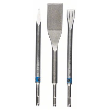 Bosch Meißel-Set Spitz, Flach und Breitmeißel SDS-plus 3-teilig PRO