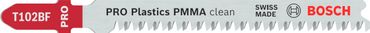 Bosch PRO Plastics PMMA clean T102BF Stichsägeblatt, 92 mm, 5 Stück
