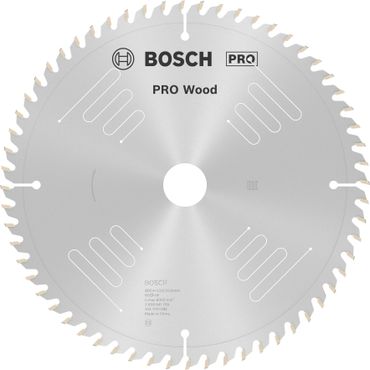 Bosch PRO Wood Kreissägeblatt, 254 x 3,2 x 30 mm, T60