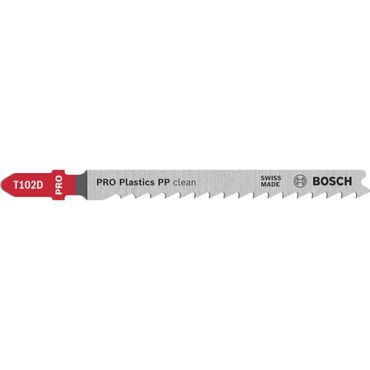 Bosch PRO Plastics PP clean T102D Stichsägeblatt, 100 mm, 5 Stück
