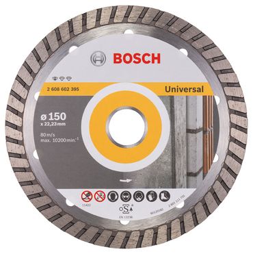 Bosch Diamanttrennscheibe Standard for Universal Turbo 150 x 22,23 x 2,5 x 10 mm