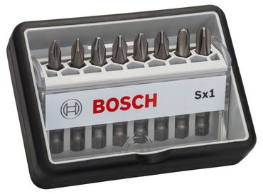 Bosch 8tlg. Robust Line Schrauberbit-Set Sx Extra-Hart 49 mm, 8tlg.