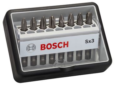 Bosch 8tlg. Robust Line Schrauberbit-Set Sx Extra-Hart 49 mm, 8tlg.