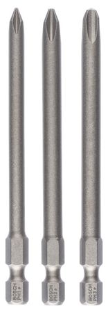 Bosch 3tlg. Schrauberbit-Set Extra-Hart PH1; PH2; PH3; 89 mm