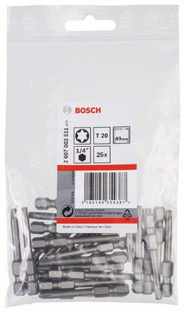 Bosch Schrauberbit Extra-Hart T20, 49 mm