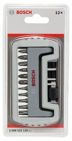 Bosch 11tlg. Schrauberbit-Set inklusive Bithalter PH1; PH2; PH3; PZ1; PZ2; PZ3; T10; T15; T20; T25; T30; 25 mm