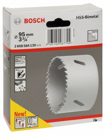 Bosch Lochsäge HSS-Bimetall für Standardadapter 95 mm, 3 3/4" Bosch Lochsäge HSS-Bimetall für Standardadapter 95 mm, 3 3/4"