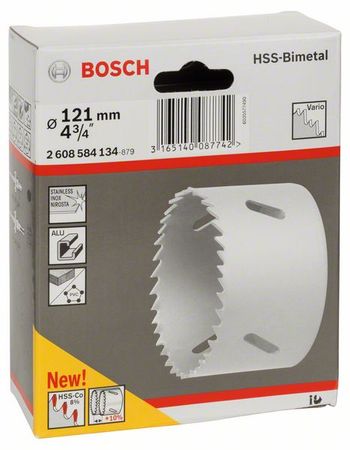 Bosch Lochsäge HSS-Bimetall für Standardadapter 121 mm, 4 3/4"