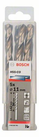 Bosch Metallbohrer HSS-Co, DIN 338 11 x 94 x 142 mm