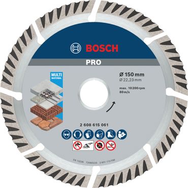 https://media.bosch-pt.com/ac/highres/2608615061_bo_pro_u_f_1_3713524.jpg Bosch PRO Multi Material Diamanttrennscheibe, 150 x 22,23 mm