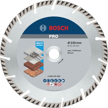 Bosch PRO Multi Material Diamanttrennscheibe, 230 x 22,23 mm