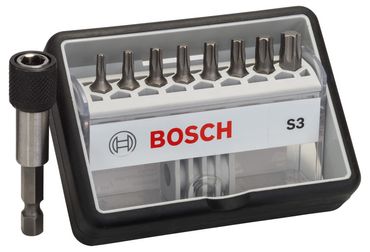 Bosch 8+1tlg. Robust Line Schrauberbit-Set S Extra-Hart 25 mm, 8+1tlg.