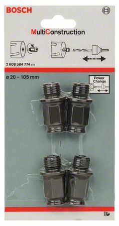 Bosch 4tlg. Adapter-Set -