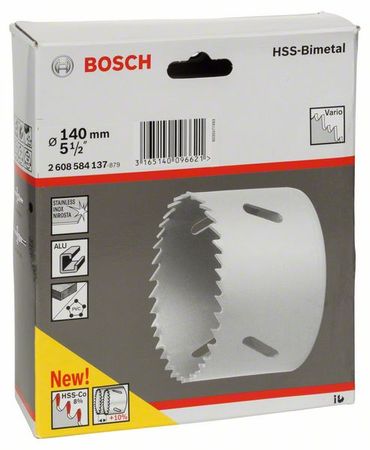 Bosch Lochsäge HSS-Bimetall für Standardadapter 140 mm, 5 1/2" Bosch Lochsäge HSS-Bimetall für Standardadapter 140 mm, 5 1/2"