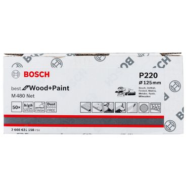 Schleifblatt M480 Net, Best for Wood and Paint, 125 mm, 220, 50er-Pack
