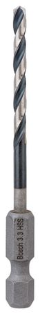 Bosch HSS Spiralbohrer mit Sechskantschaft 3,3 mm 3.3 x 36 x 75