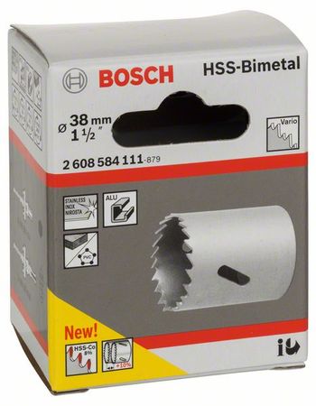 Bosch Lochsäge HSS-Bimetall für Standardadapter 38 mm, 1 1/2"