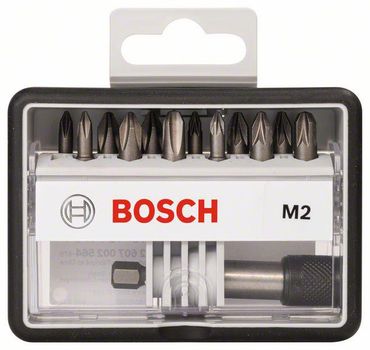 Bosch 12+1tlg. Robust Line Schrauberbit-Set M Extra-Hart 25 mm, 12+1tlg.