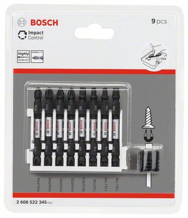 Bosch Impact Control Schrauberbit-Set, 9-teilig