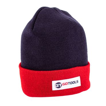 GOTOOLS Strickmütze navy/red mit Logo