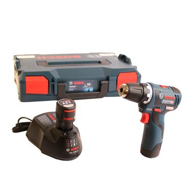 Bosch Akku-Bohrschrauber GSR 12V-20 2x 3,0 Ah Li-Ion Akkus + Lader in L-BOXX