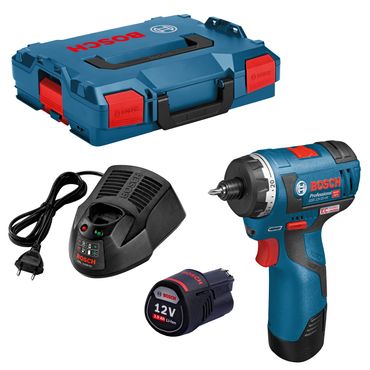 Bosch Akku-Schrauber GSR 12V-20 HX Professional 2x 3,0 Ah Akkus + Lader + L-BOXX