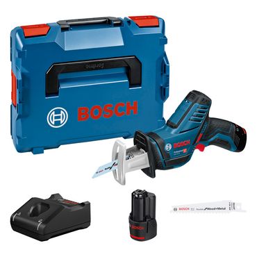 Bosch Akku-Säbelsäge GSA 12V-14 Professional 2x 3,0 Ah Akkus + Lader in L-BOXX
