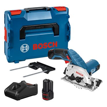 Bosch Akku-Kreissäge GKS 12V-26 mit 2x 3,0 Ah Akkus im Set in L-BOXX